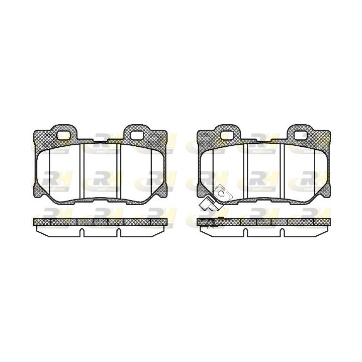 Stabdžių trinkelių rinkinys, diskinis stabdys ROADHOUSE 21365.01