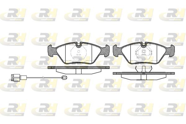 Stabdžių trinkelių rinkinys, diskinis stabdys ROADHOUSE 2139.02