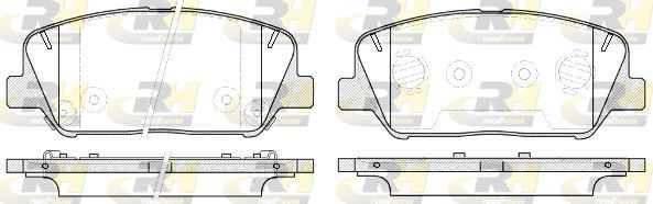 Stabdžių trinkelių rinkinys, diskinis stabdys ROADHOUSE 21398.12