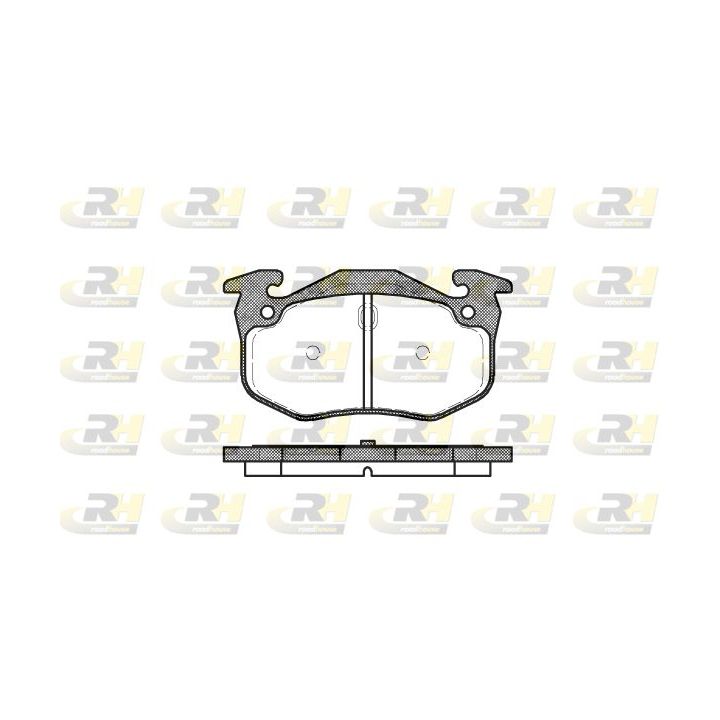 Stabdžių trinkelių rinkinys, diskinis stabdys ROADHOUSE 2144.06