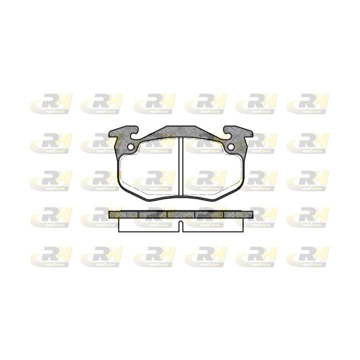 Stabdžių trinkelių rinkinys, diskinis stabdys ROADHOUSE 2144.80