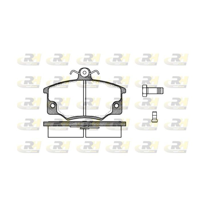Stabdžių trinkelių rinkinys, diskinis stabdys ROADHOUSE 2146.04