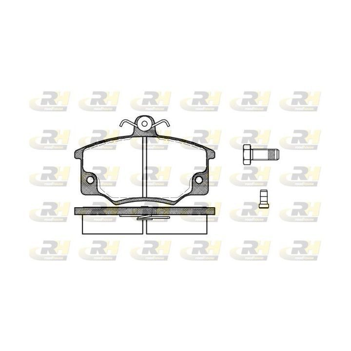 Stabdžių trinkelių rinkinys, diskinis stabdys ROADHOUSE 2146.44
