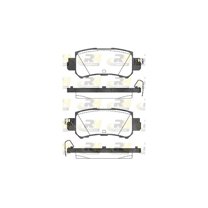 Stabdžių trinkelių rinkinys, diskinis stabdys ROADHOUSE 21507.00