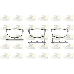 Stabdžių trinkelių rinkinys, diskinis stabdys ROADHOUSE 2151.12