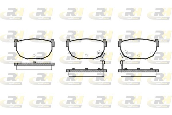 Stabdžių trinkelių rinkinys, diskinis stabdys ROADHOUSE 2151.12