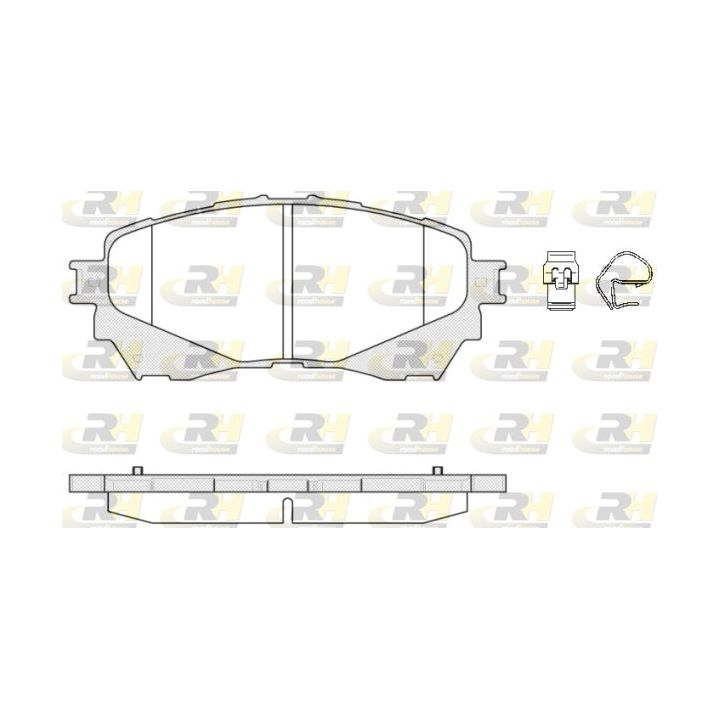 Stabdžių trinkelių rinkinys, diskinis stabdys ROADHOUSE 21538.04