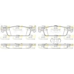 Stabdžių trinkelių rinkinys, diskinis stabdys ROADHOUSE 21540.00