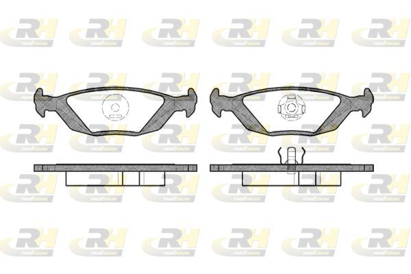 Stabdžių trinkelių rinkinys, diskinis stabdys ROADHOUSE 2155.20