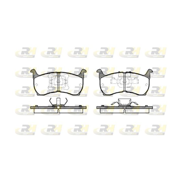 Stabdžių trinkelių rinkinys, diskinis stabdys ROADHOUSE 2164.00