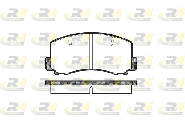 Stabdžių trinkelių rinkinys, diskinis stabdys ROADHOUSE 2165.00