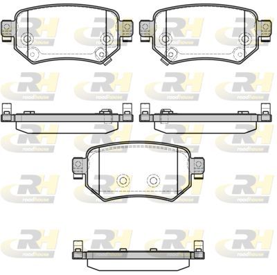 Stabdžių trinkelių rinkinys, diskinis stabdys ROADHOUSE 21682.02