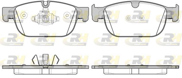 Stabdžių trinkelių rinkinys, diskinis stabdys ROADHOUSE 21696.00
