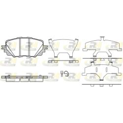 Stabdžių trinkelių rinkinys, diskinis stabdys ROADHOUSE 21708.00