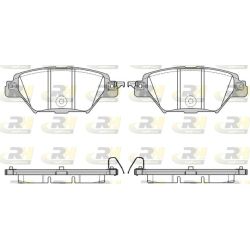 Stabdžių trinkelių rinkinys, diskinis stabdys ROADHOUSE 21712.04