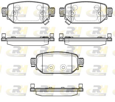 Stabdžių trinkelių rinkinys, diskinis stabdys ROADHOUSE 21731.02
