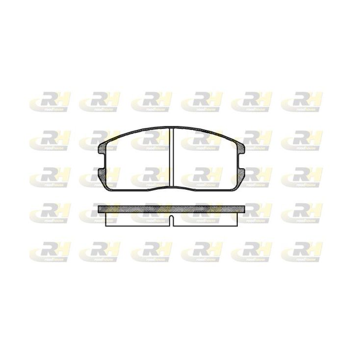 Stabdžių trinkelių rinkinys, diskinis stabdys ROADHOUSE 2175.00