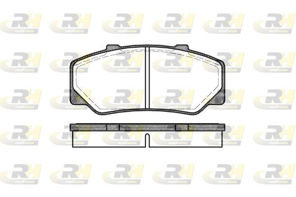 Stabdžių trinkelių rinkinys, diskinis stabdys ROADHOUSE 2176.00