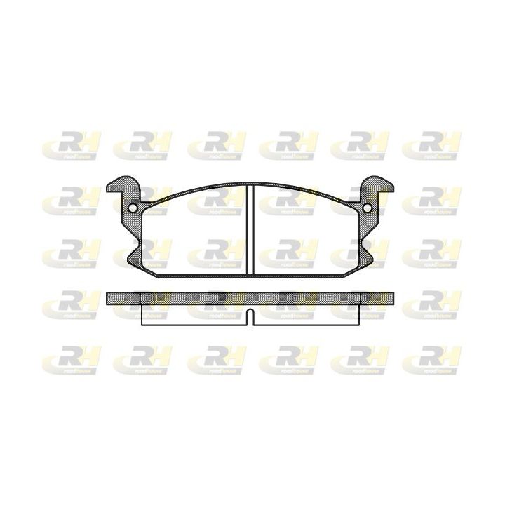 Stabdžių trinkelių rinkinys, diskinis stabdys ROADHOUSE 2177.00