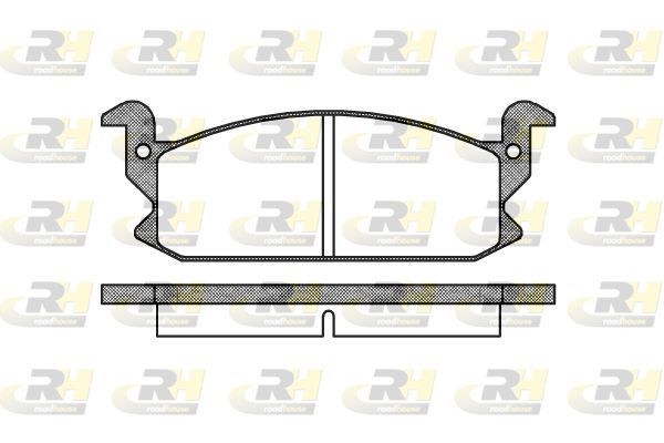 Stabdžių trinkelių rinkinys, diskinis stabdys ROADHOUSE 2177.00