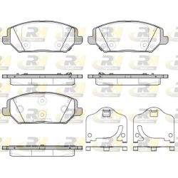 Stabdžių trinkelių rinkinys, diskinis stabdys ROADHOUSE 21783.02