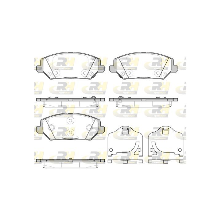 Stabdžių trinkelių rinkinys, diskinis stabdys ROADHOUSE 21783.02