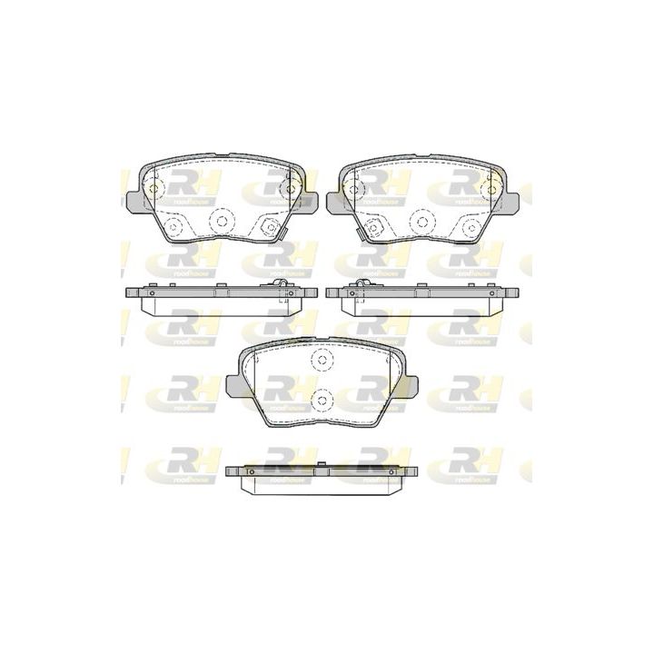 Stabdžių trinkelių rinkinys, diskinis stabdys ROADHOUSE 21784.02