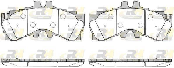 Stabdžių trinkelių rinkinys, diskinis stabdys ROADHOUSE 21789.00