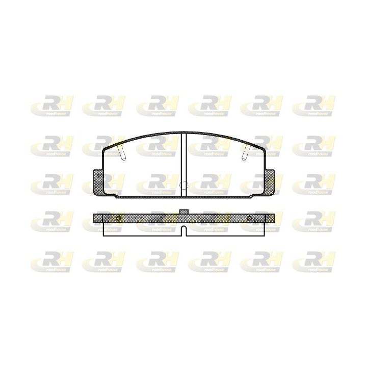 Stabdžių trinkelių rinkinys, diskinis stabdys ROADHOUSE 2179.10