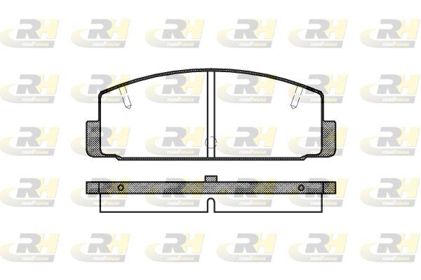 Stabdžių trinkelių rinkinys, diskinis stabdys ROADHOUSE 2179.10