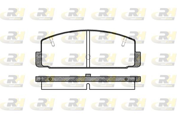 Stabdžių trinkelių rinkinys, diskinis stabdys ROADHOUSE 2179.20