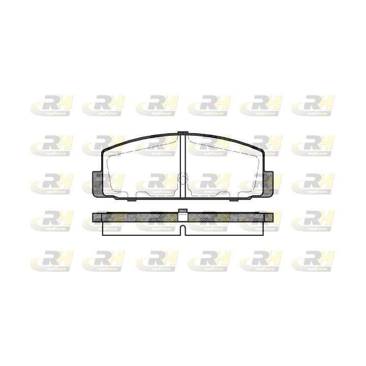 Stabdžių trinkelių rinkinys, diskinis stabdys ROADHOUSE 2179.30