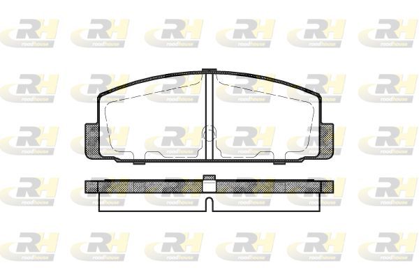 Stabdžių trinkelių rinkinys, diskinis stabdys ROADHOUSE 2179.30