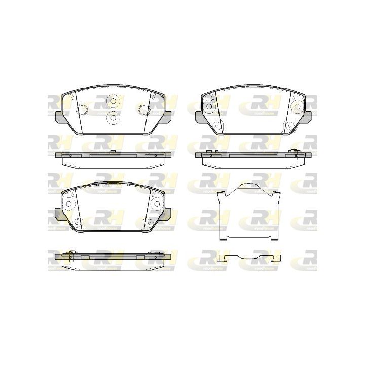 Stabdžių trinkelių rinkinys, diskinis stabdys ROADHOUSE 21809.02