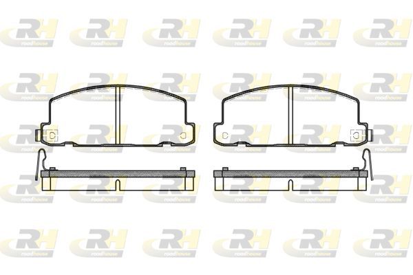 Stabdžių trinkelių rinkinys, diskinis stabdys ROADHOUSE 2181.04