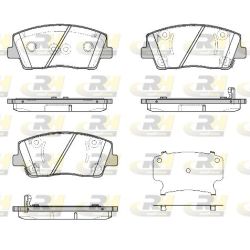 Stabdžių trinkelių rinkinys, diskinis stabdys ROADHOUSE 21812.02