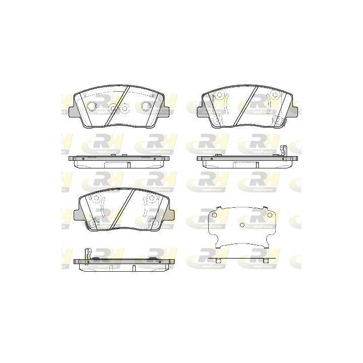 Stabdžių trinkelių rinkinys, diskinis stabdys ROADHOUSE 21812.02