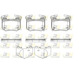 Stabdžių trinkelių rinkinys, diskinis stabdys ROADHOUSE 21849.02