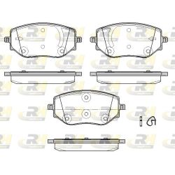 Stabdžių trinkelių rinkinys, diskinis stabdys ROADHOUSE 21887.00