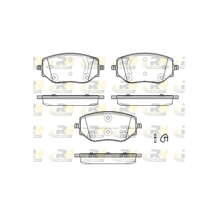 Stabdžių trinkelių rinkinys, diskinis stabdys ROADHOUSE 21887.00