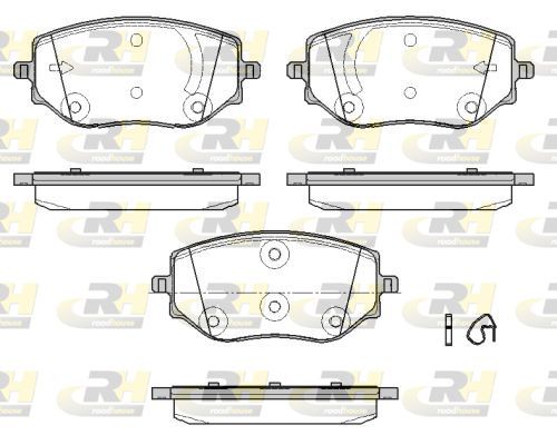 Stabdžių trinkelių rinkinys, diskinis stabdys ROADHOUSE 21887.00