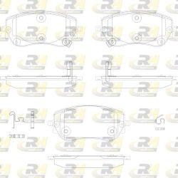 Stabdžių trinkelių rinkinys, diskinis stabdys ROADHOUSE 21940.02