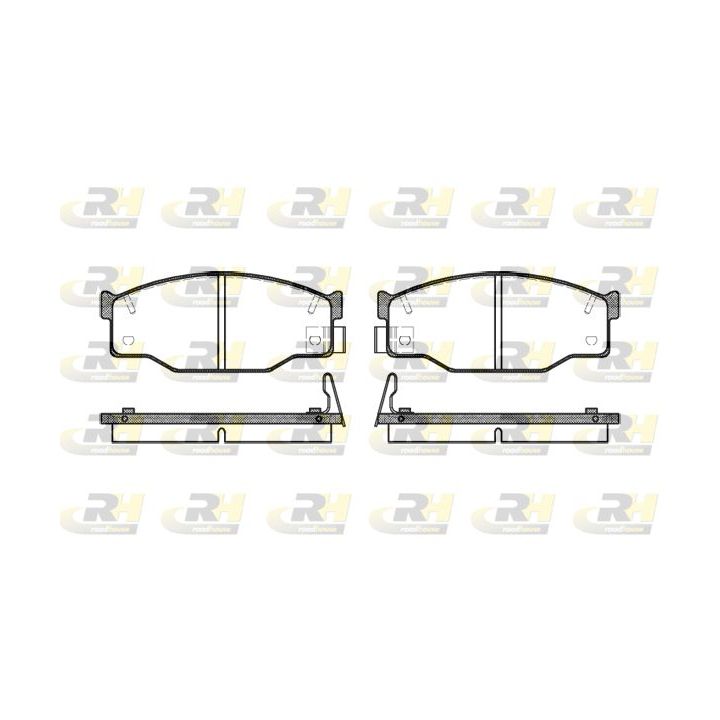 Stabdžių trinkelių rinkinys, diskinis stabdys ROADHOUSE 2195.14