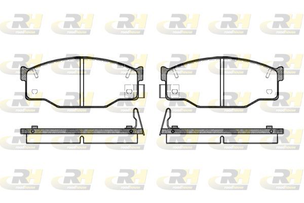 Stabdžių trinkelių rinkinys, diskinis stabdys ROADHOUSE 2195.14