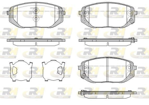 Stabdžių trinkelių rinkinys, diskinis stabdys ROADHOUSE 21957.02