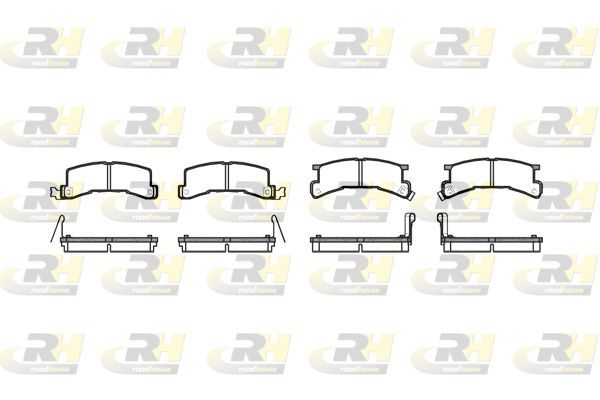 Stabdžių trinkelių rinkinys, diskinis stabdys ROADHOUSE 2196.04