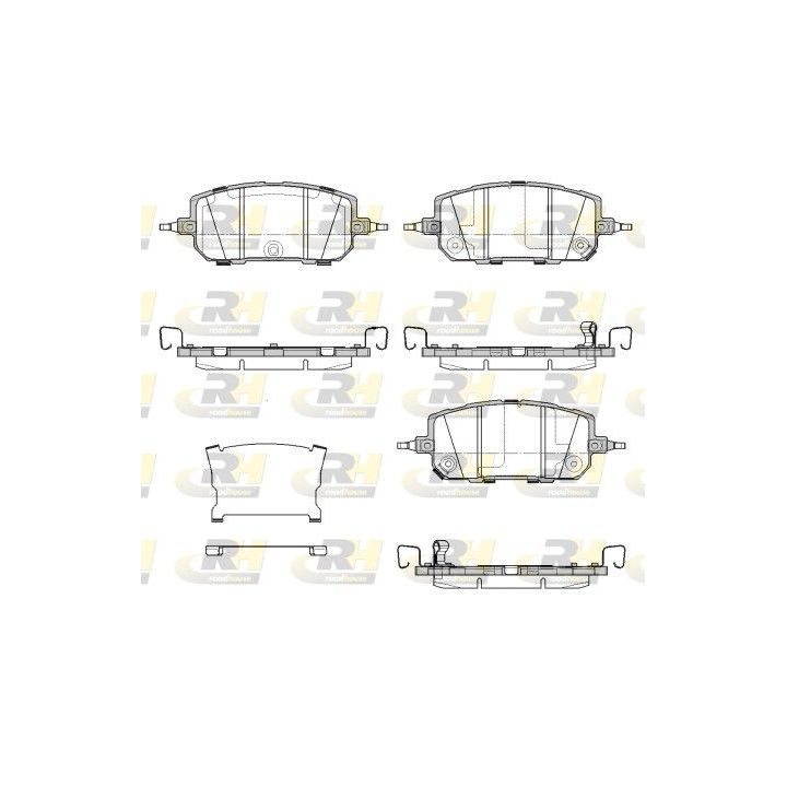 Stabdžių trinkelių rinkinys, diskinis stabdys ROADHOUSE 21960.02