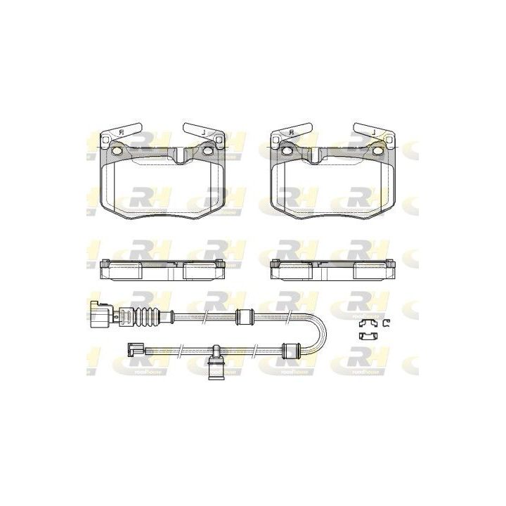 Stabdžių trinkelių rinkinys, diskinis stabdys ROADHOUSE 21979.02