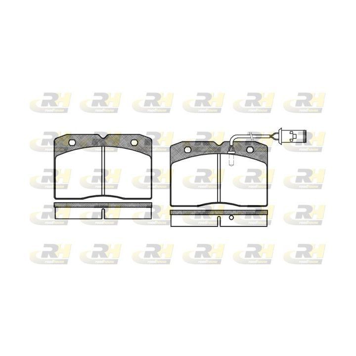 Stabdžių trinkelių rinkinys, diskinis stabdys ROADHOUSE 2211.22