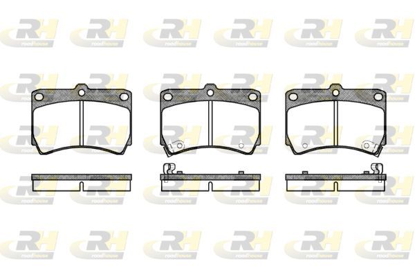 Stabdžių trinkelių rinkinys, diskinis stabdys ROADHOUSE 2212.12